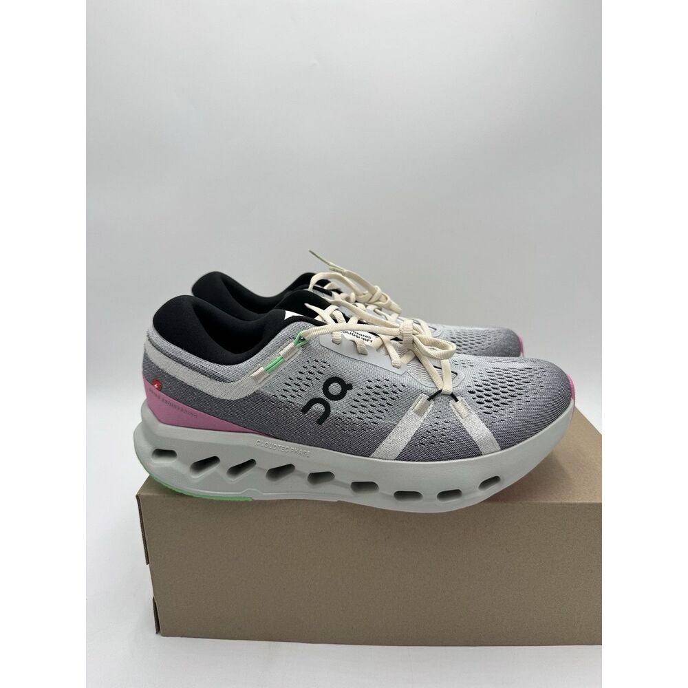 On Cloudsurfer 2 Running Sneaker White Mineral Gray Men’s Size 12 NWB No Lid - Picture 2 of 9